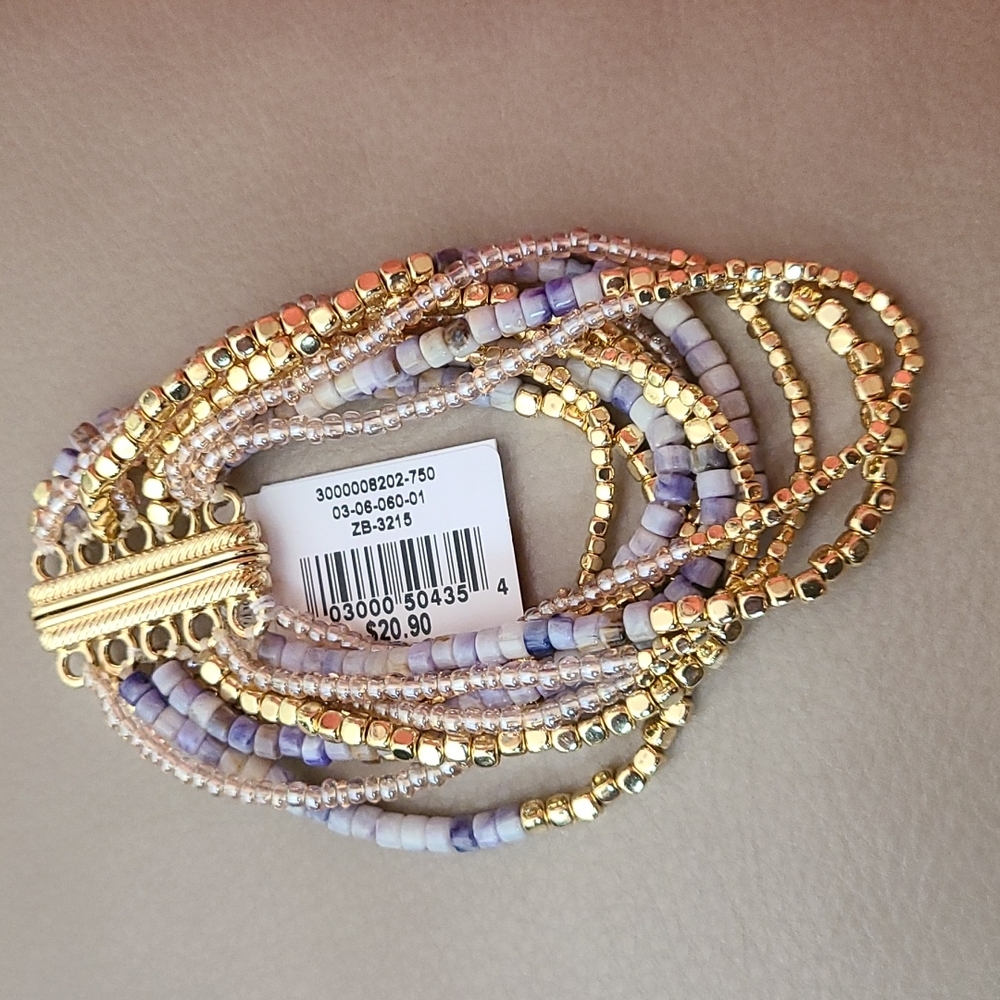 BEADED MAGNETIC SNAP BRACELET - Picture 5 of 5